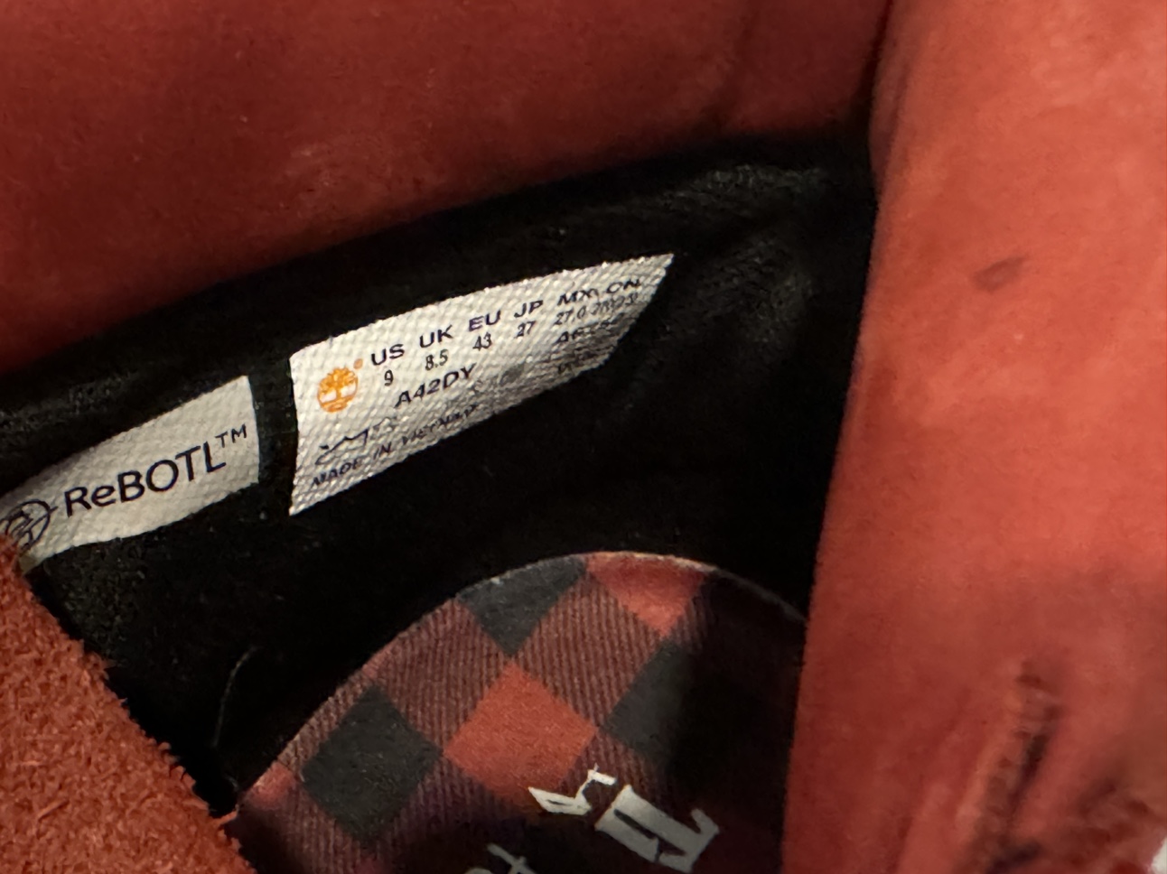 Timberland Red Boots Size 9 - photo 5