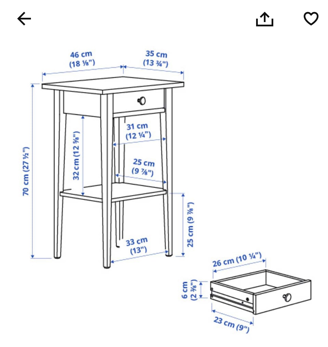 White Nightstand - photo 5