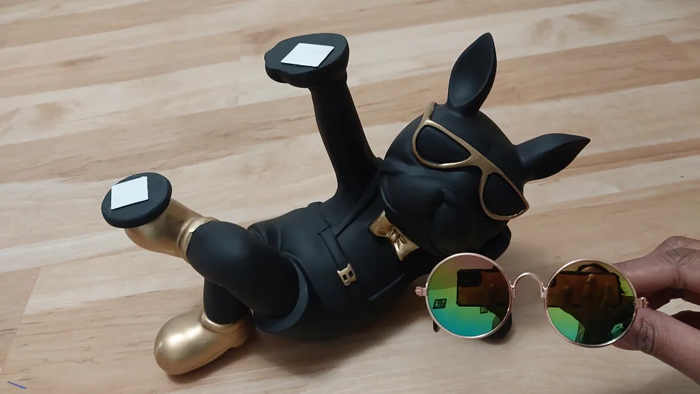 BNIB Black French Bulldog with 2 Trays image indicator(4)