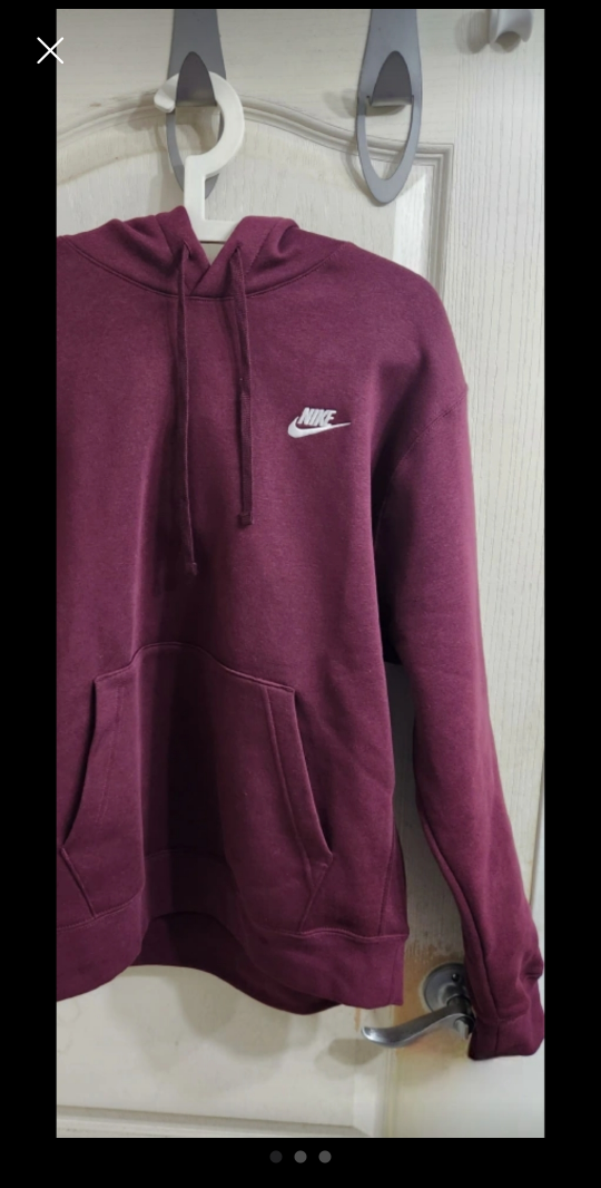 Nike Burgundy Hoodie - photo 3