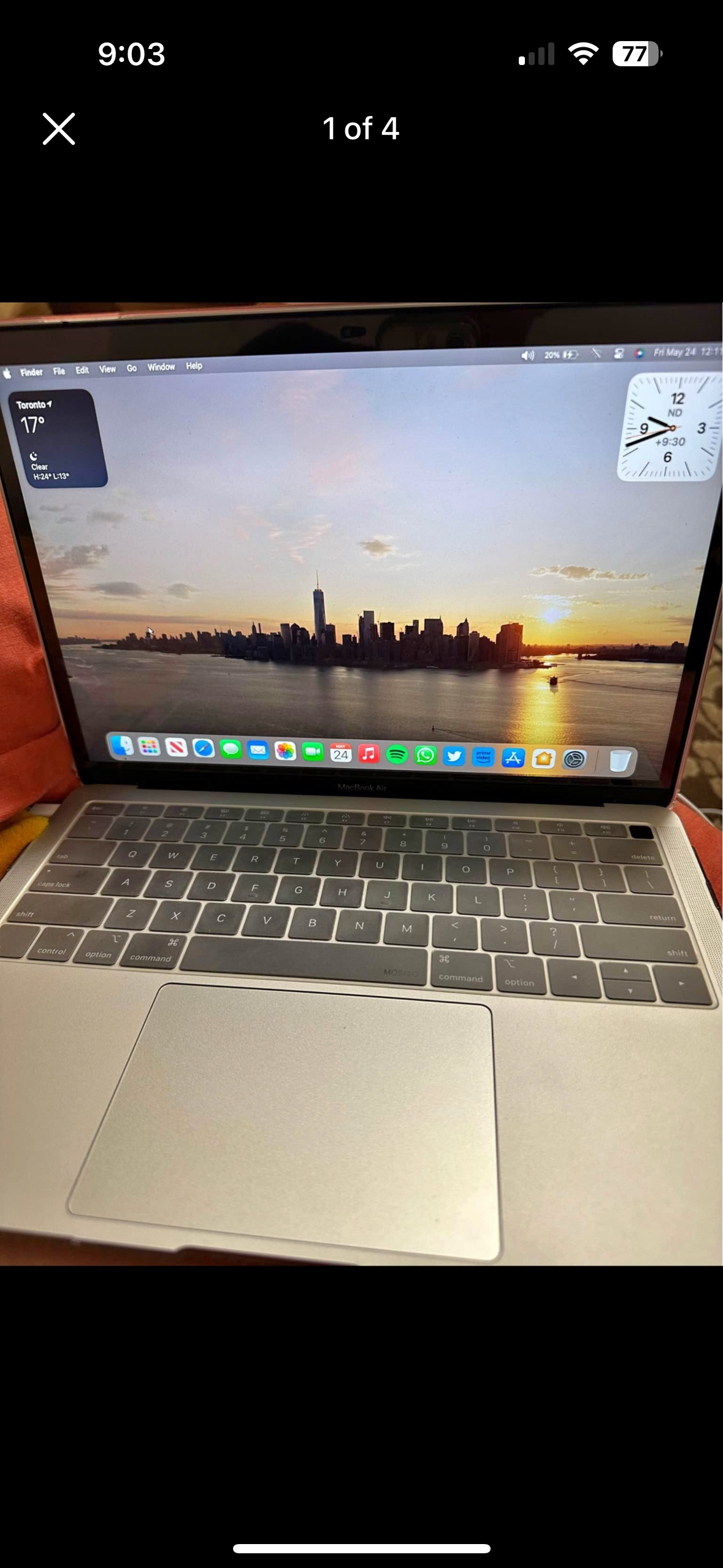 MacBook Air 13 inch 2018 16gb 256gb