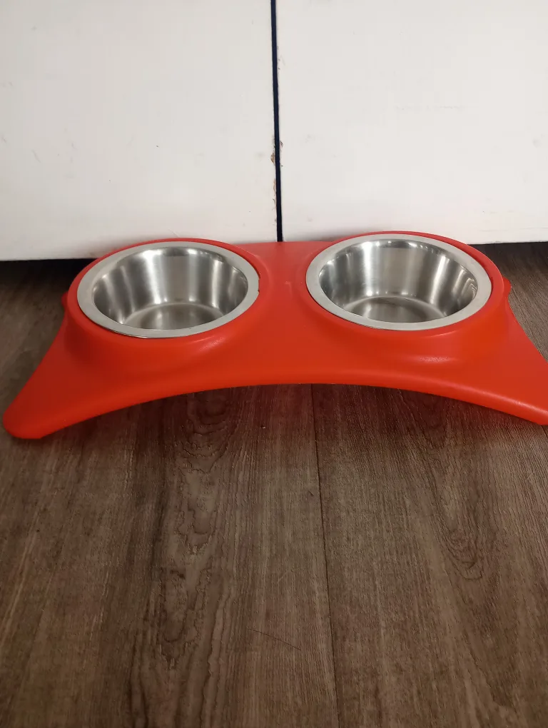 Red Double Dog Bowl thumbnail