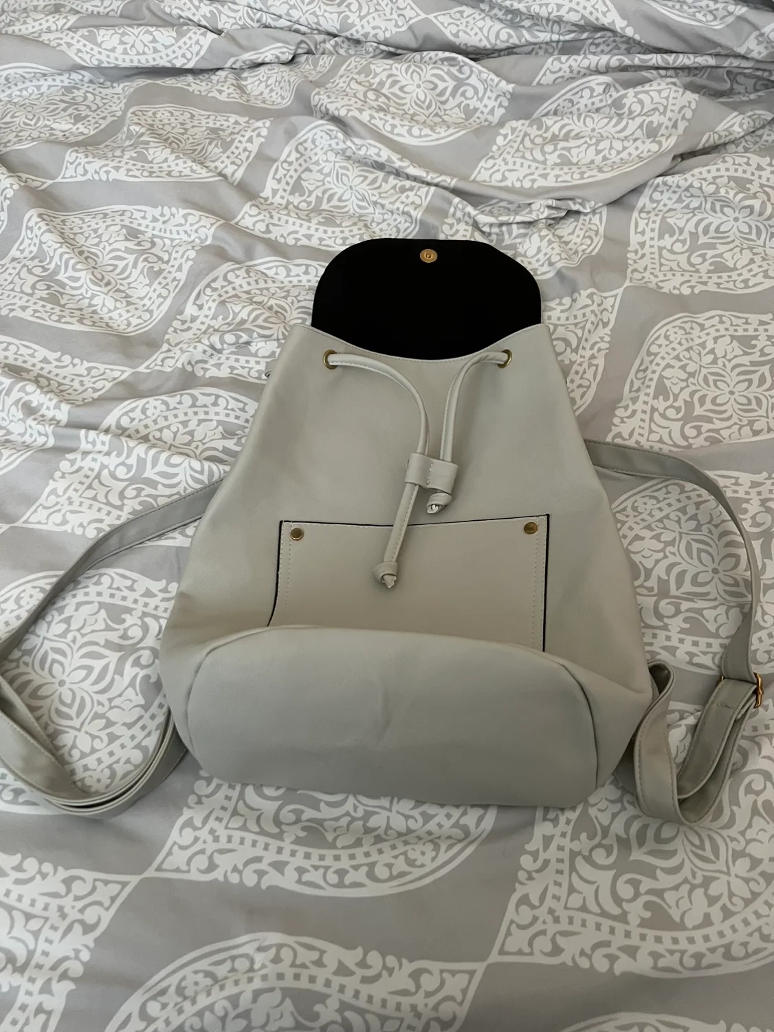 Light Grey Drawstring Backpack image indicator(4)