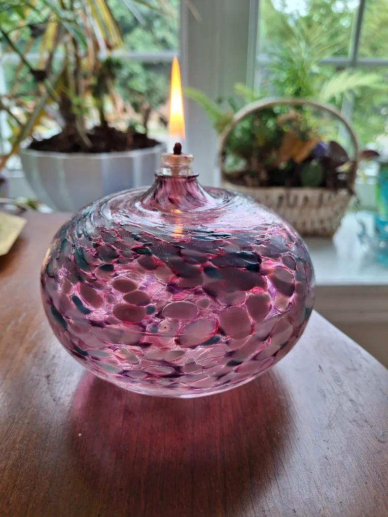 Beautiful glass oil lamp image indicator(4)