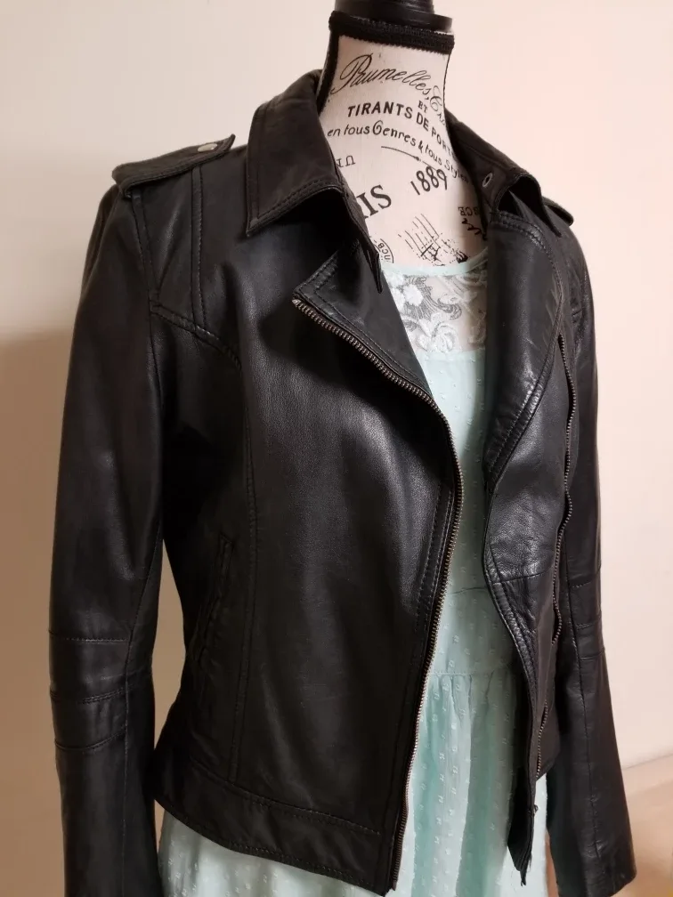Black Leather Jacket image indicator(2)