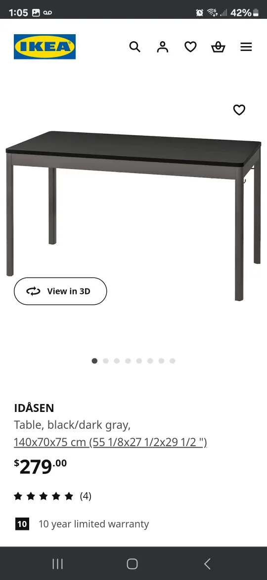 Black Desk from ikea image indicator(7)