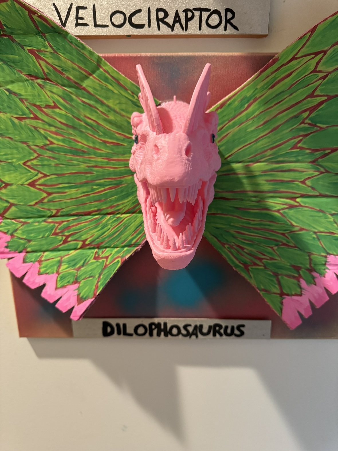 3D printed Dilophosaurus wall art - photo 2