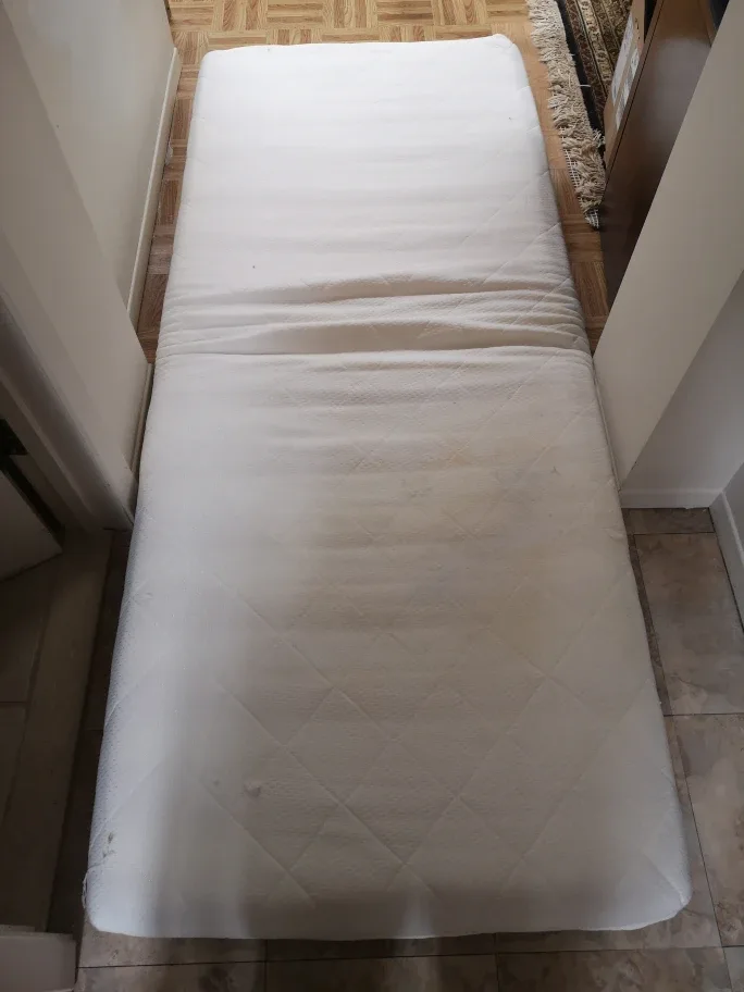 metal cot bed with mattress image indicator(2)