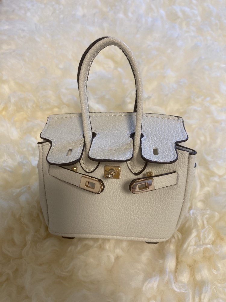 Miniature White Handbag