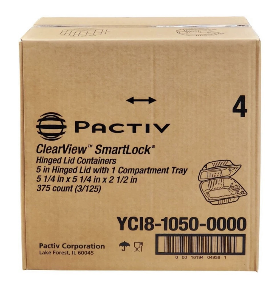 Pactiv ClearView SmartLock Hinged Lid Containers - photo 3