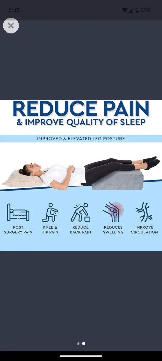 Memory Foam Leg Elevation Pillow image indicator(2)