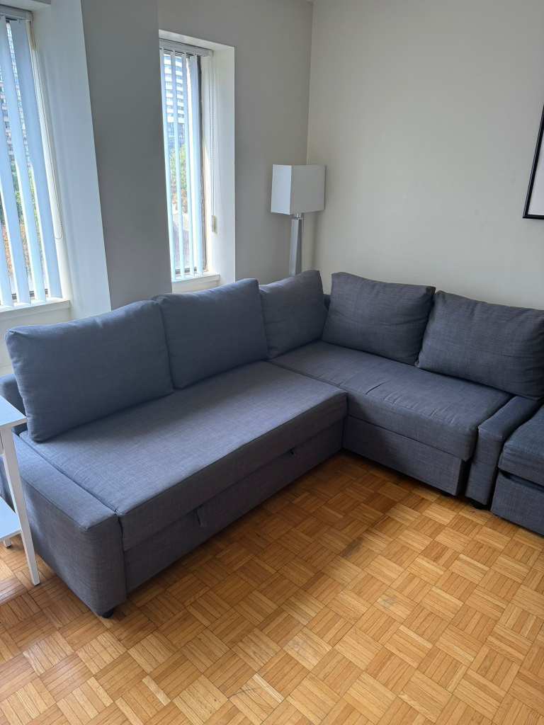 ikea friheten sectional sofa bed futon couch
