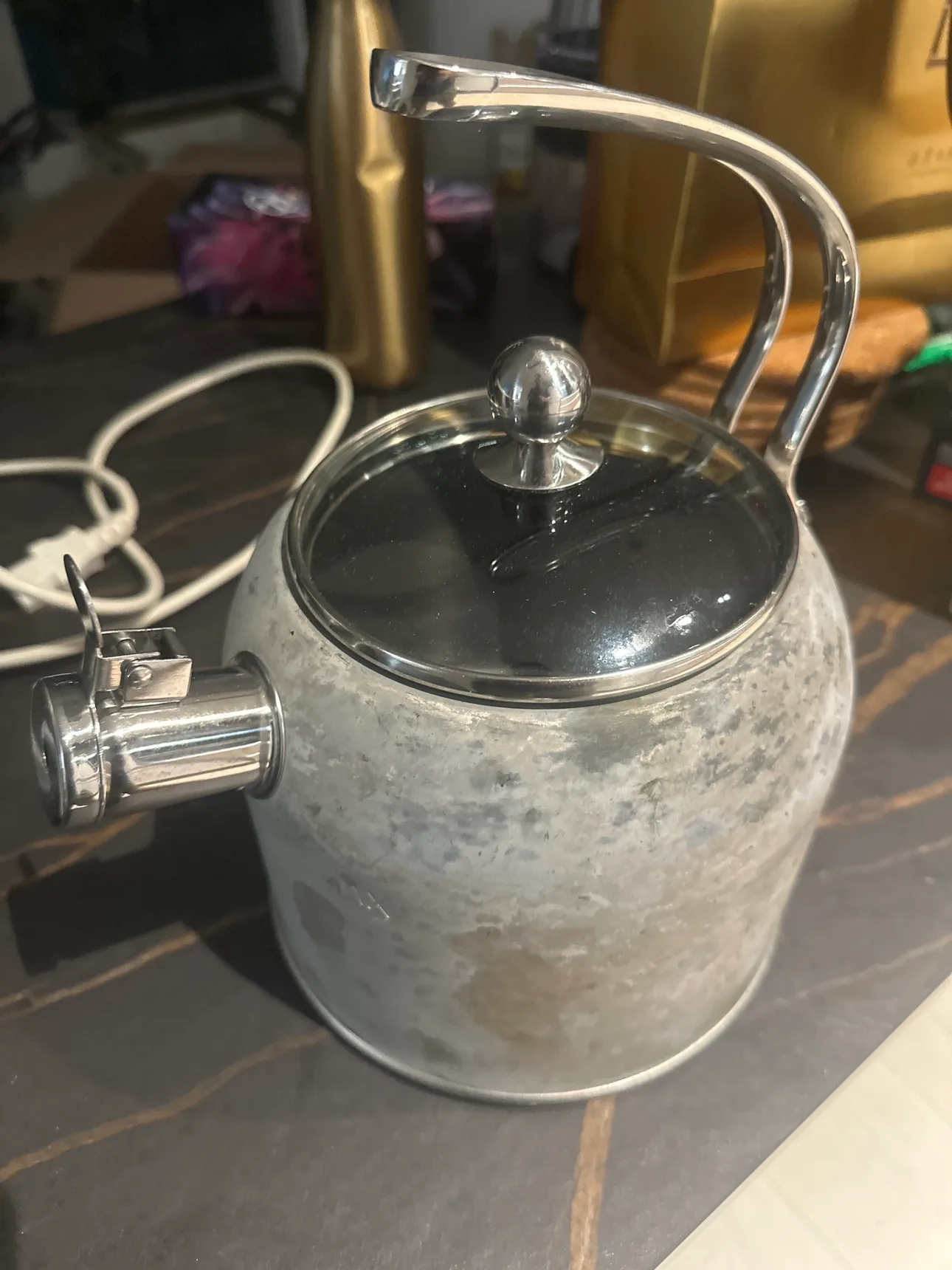 Grey Kettle with Stainless Steel Handle thumbnail
