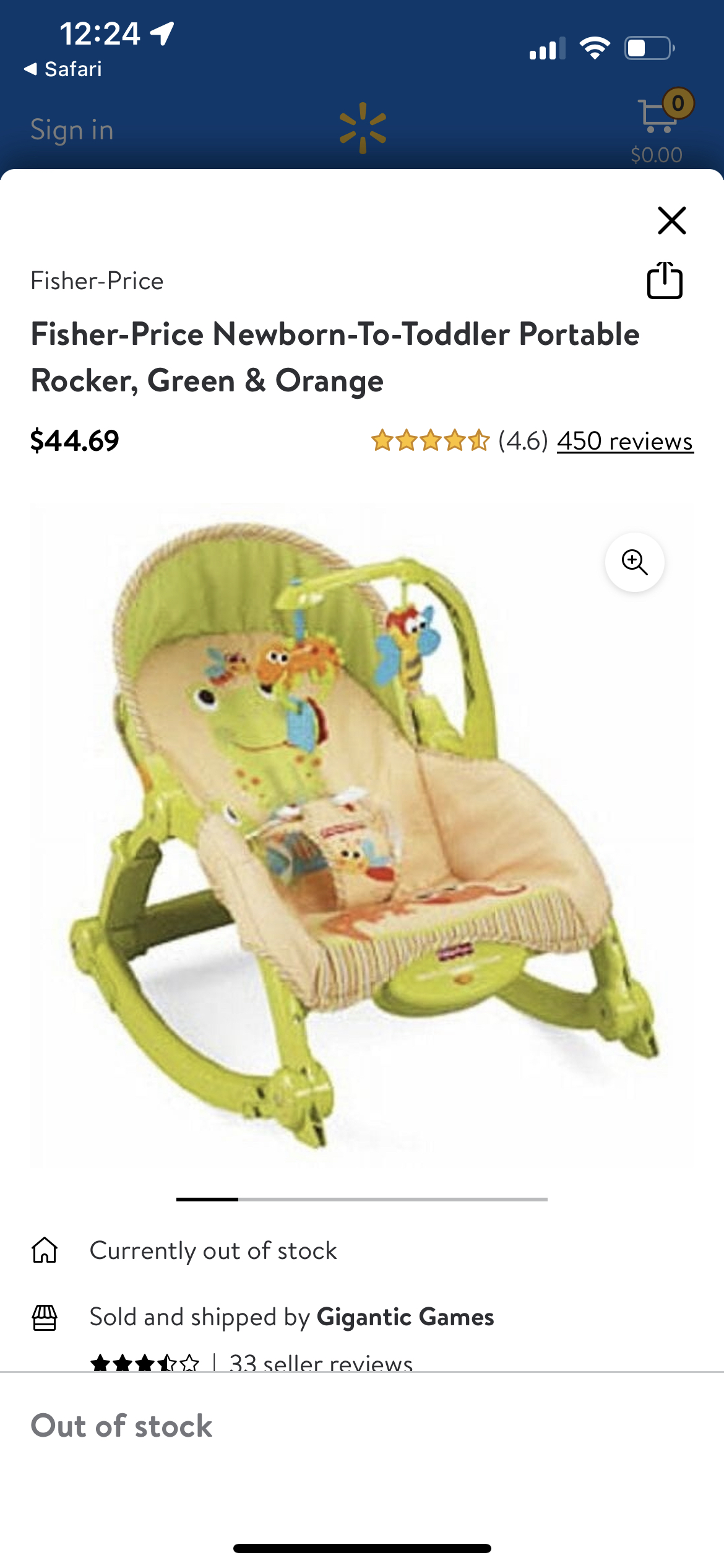 Fisher price portable rocker - photo 2