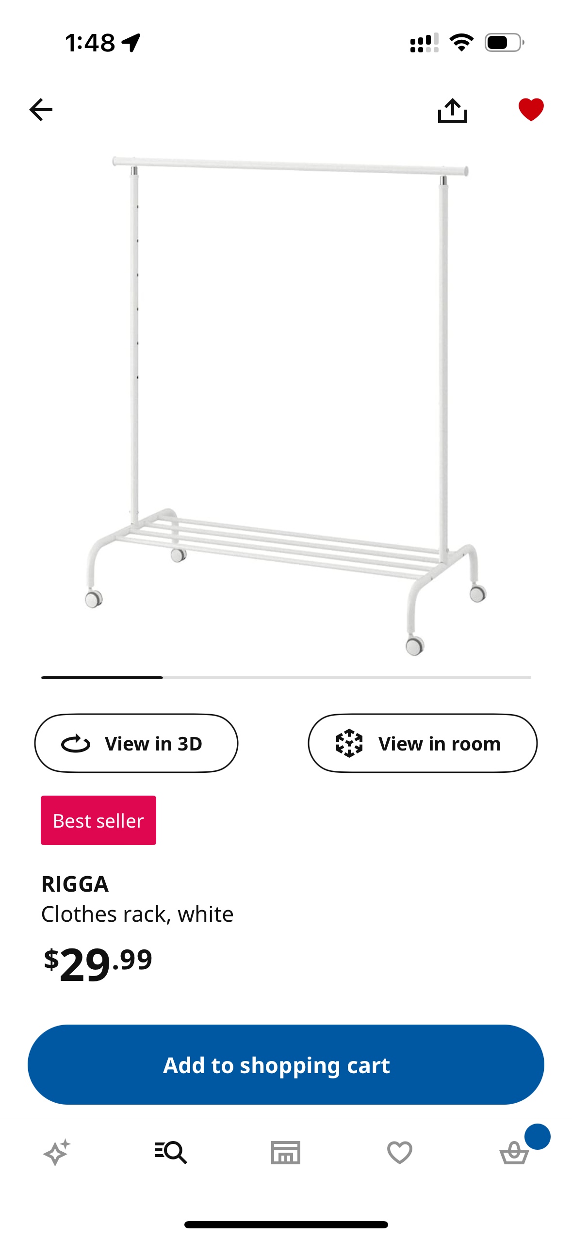 IKEA RIGGA Clothes Rack