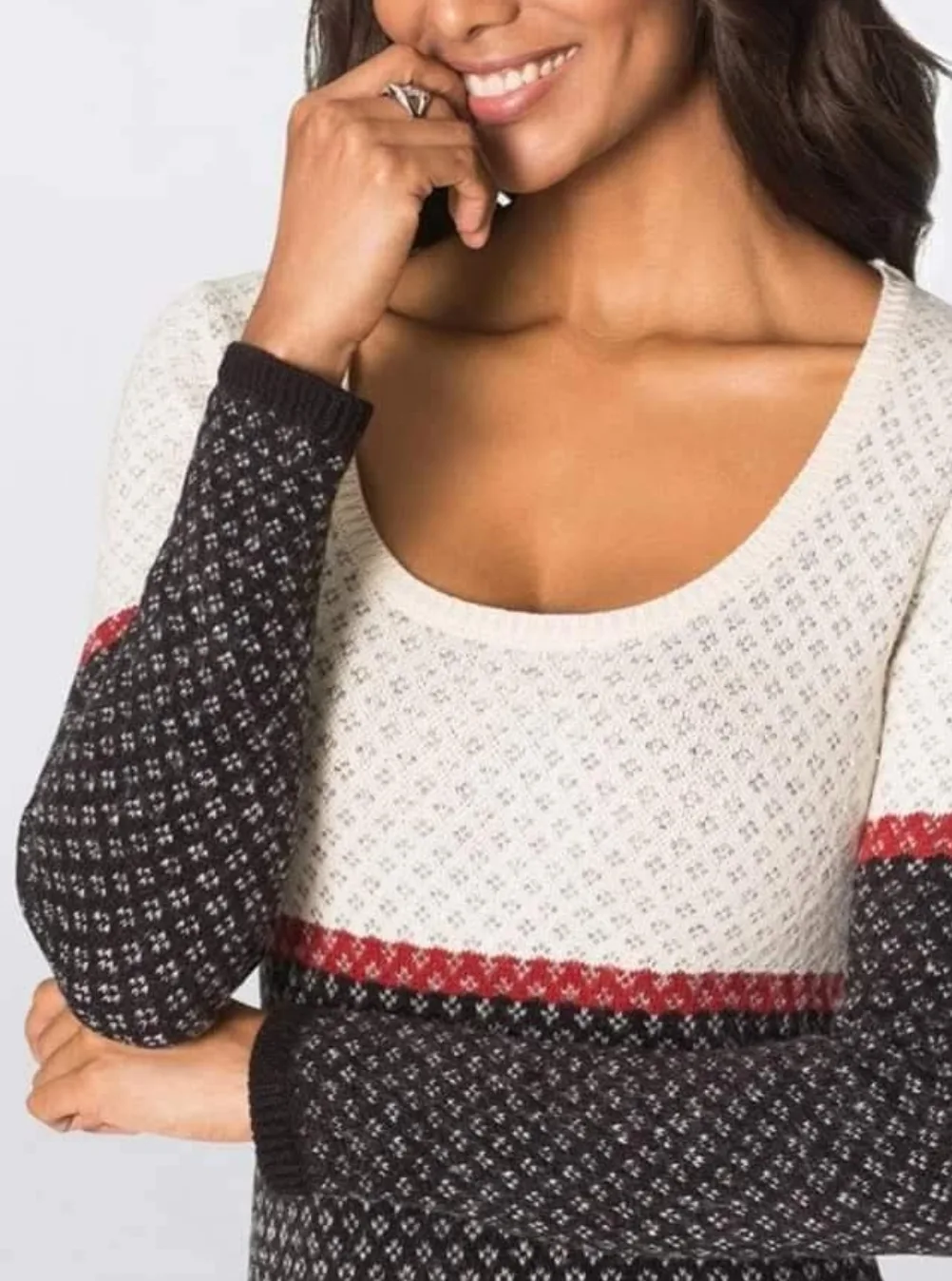 Striped Sweater Dress image indicator(3)