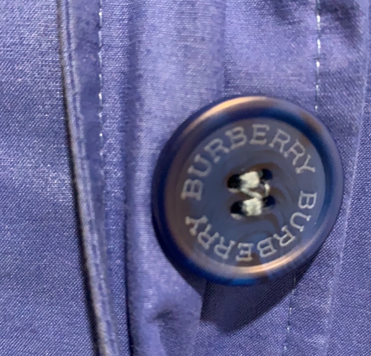 Burberry Blue Trench Coat - photo 4