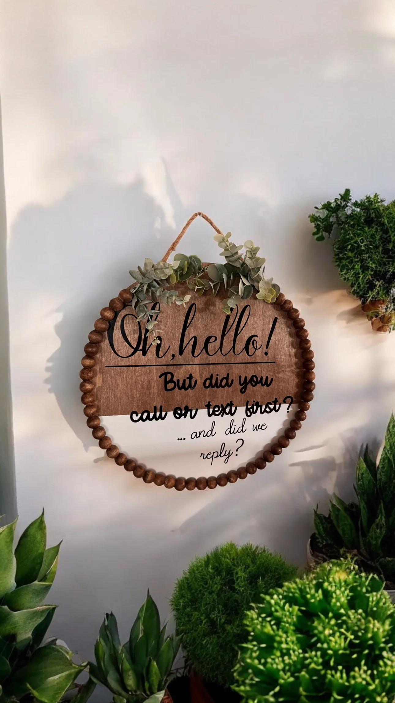 NEW Oh Hello! Wooden Sign image indicator(2)