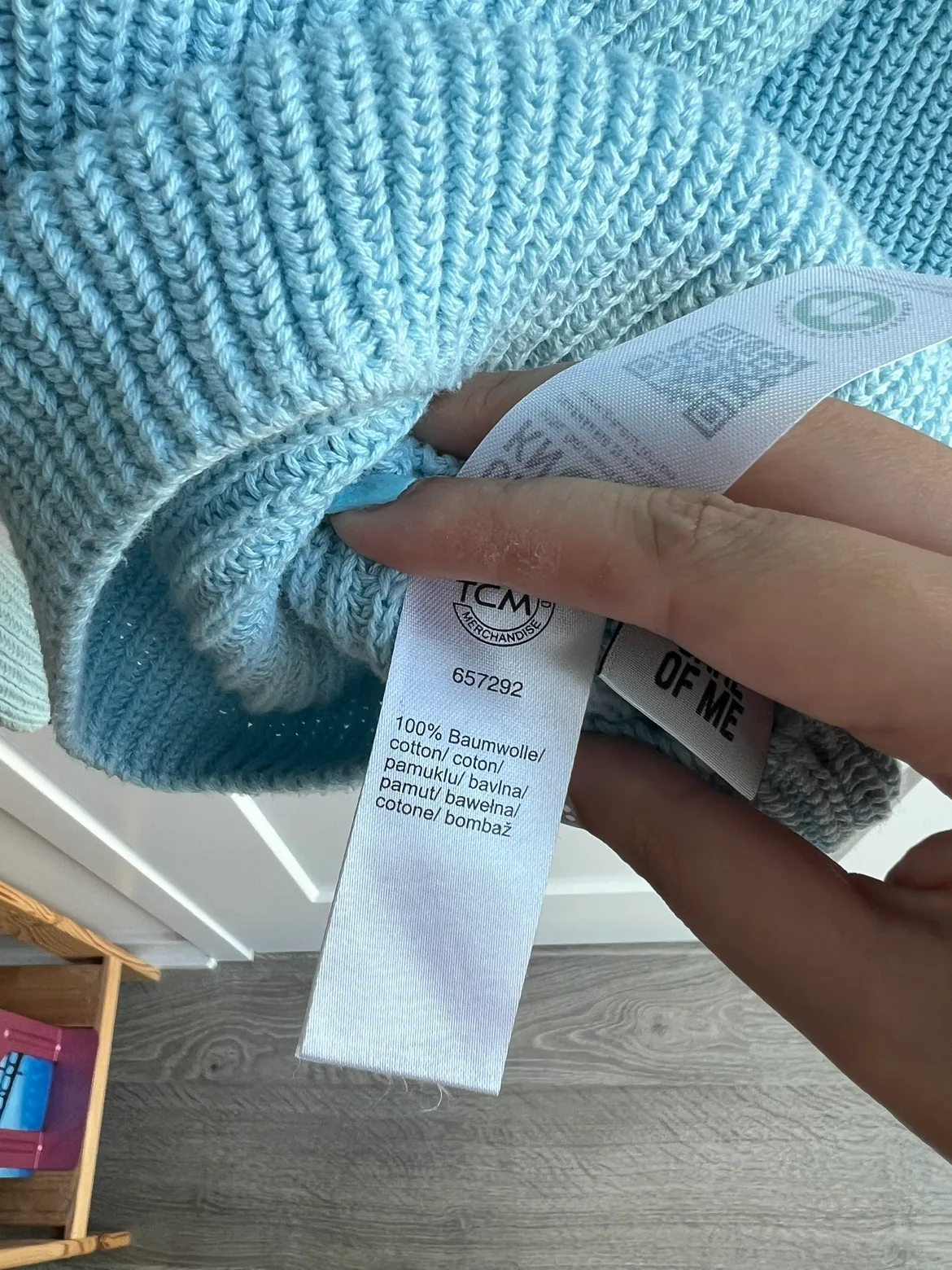 Thick Knit Blue Sweater image indicator(4)