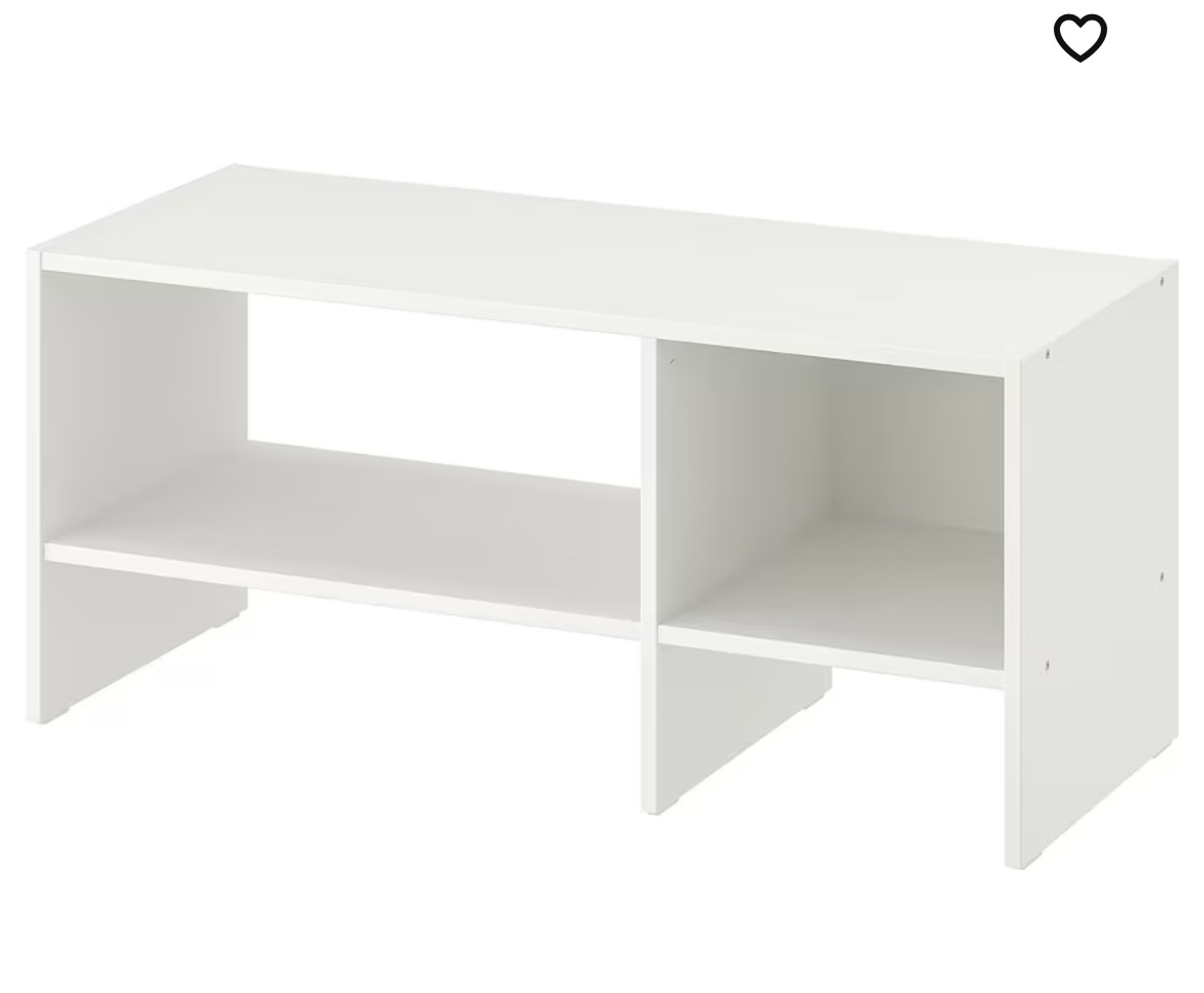 White TV Stand - photo 2