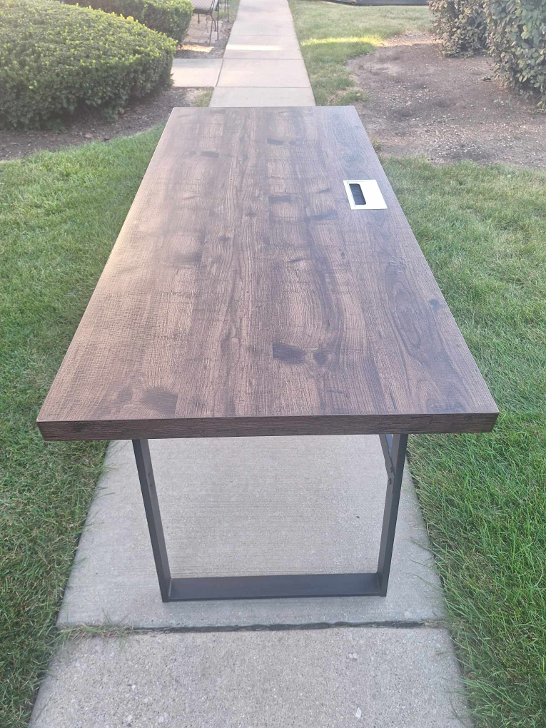 Stylish Modern Wood Desk - photo 4