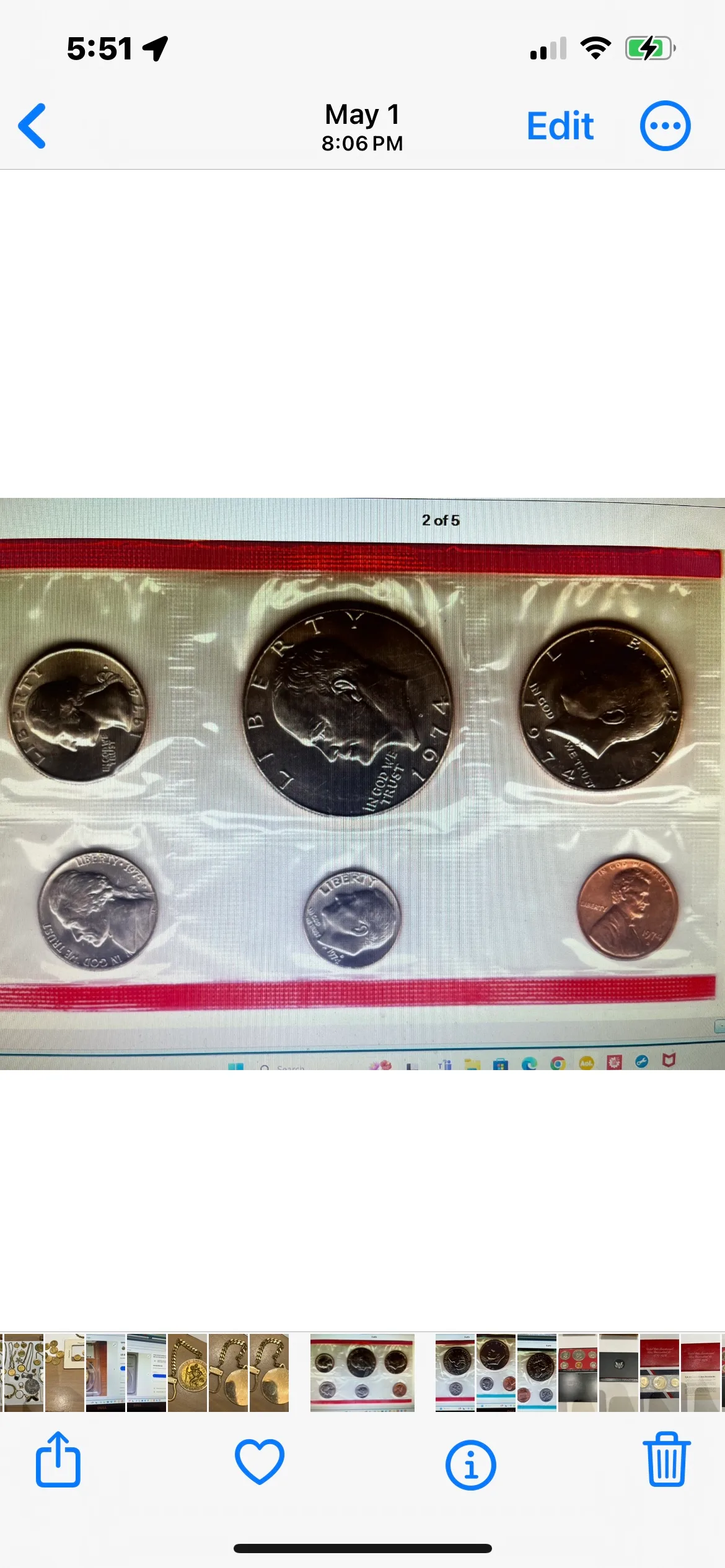 1974 & 1974 D Proof Sets image indicator(2)