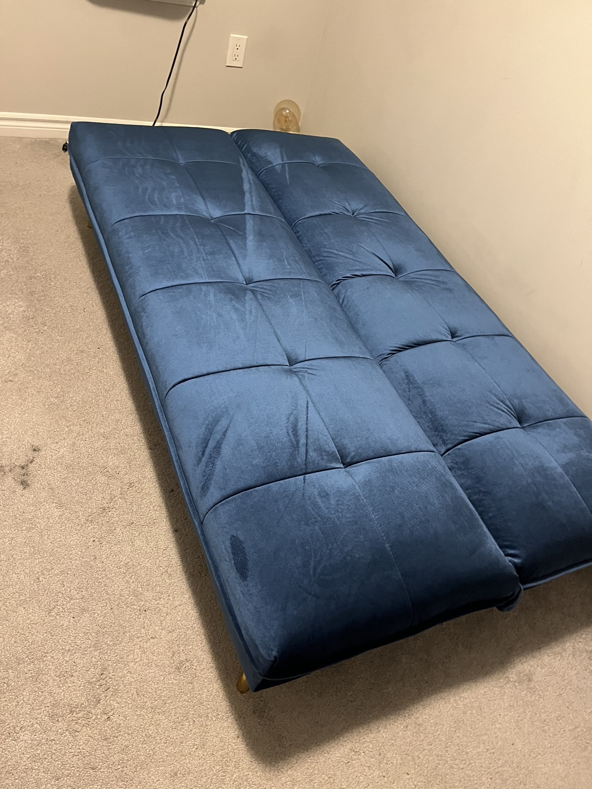 Blue Velvet sofa bed - photo 4