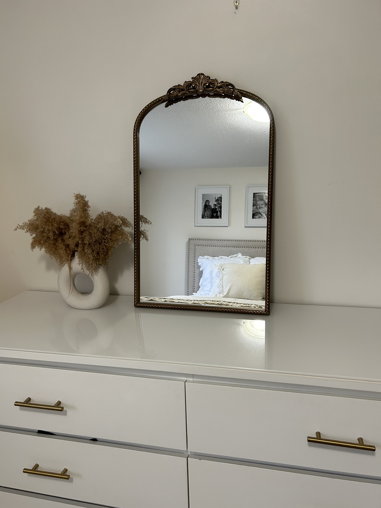 Gold antique Arch Mirror - photo 2