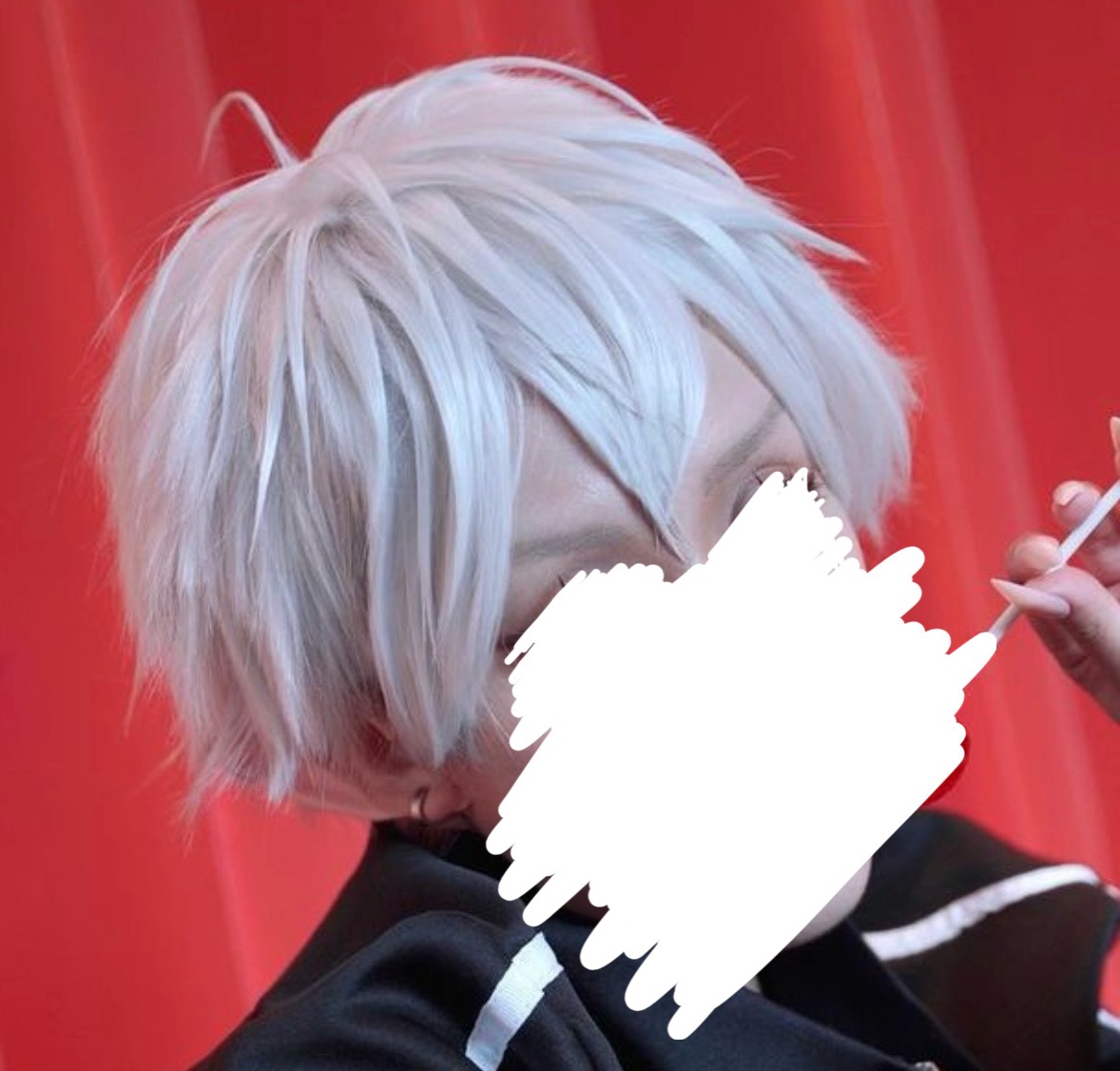Silver white Cosplay Wig halloween - photo 2