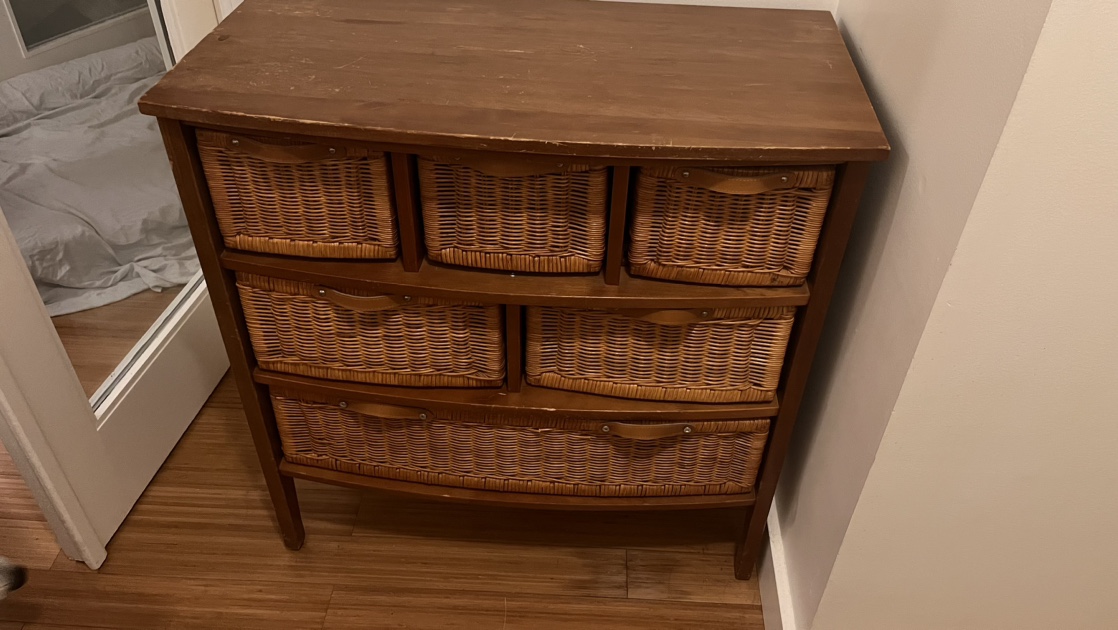 Wicker Drawer Cabinet - photo 2