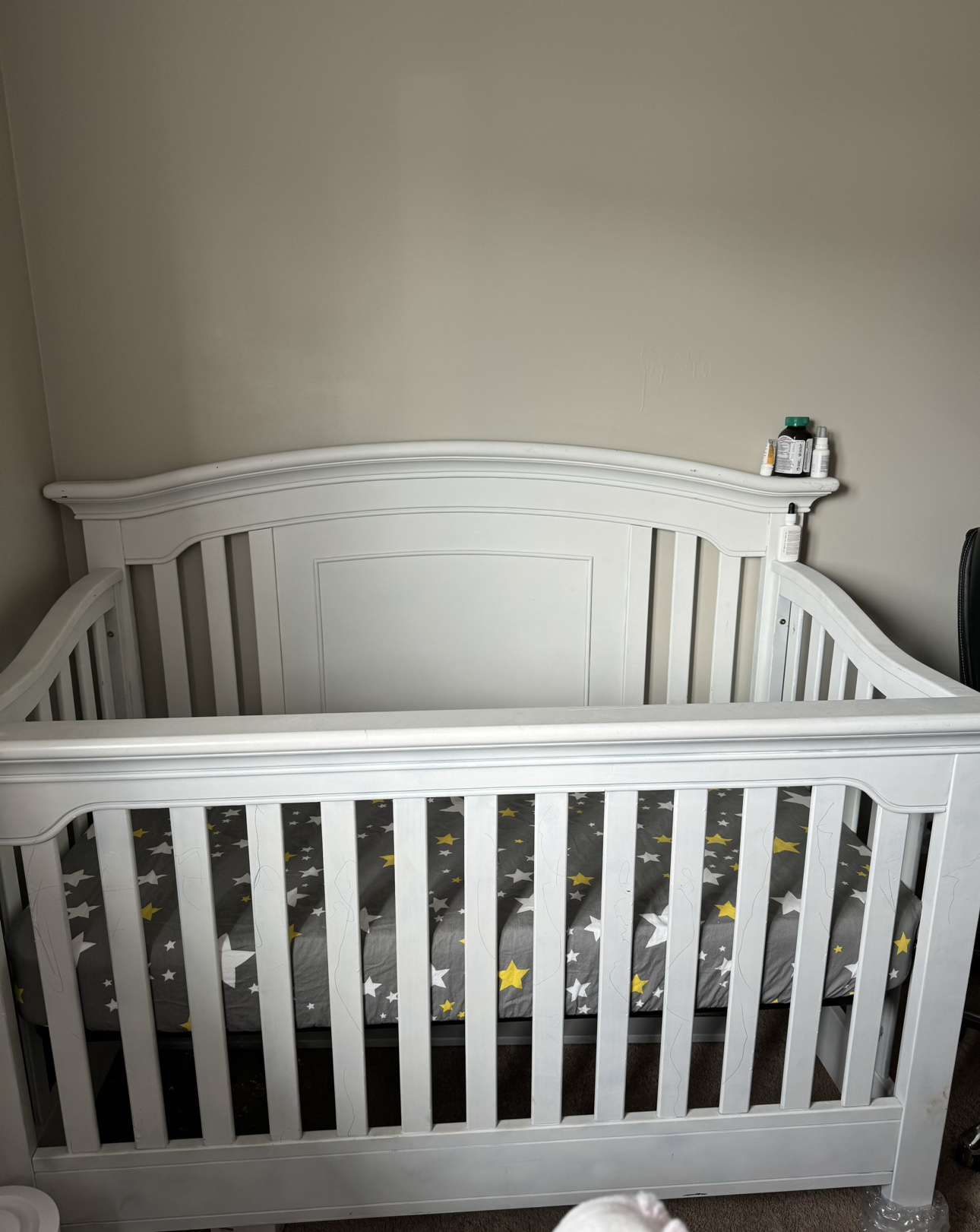 White Baby Crib with mattress - photo 2