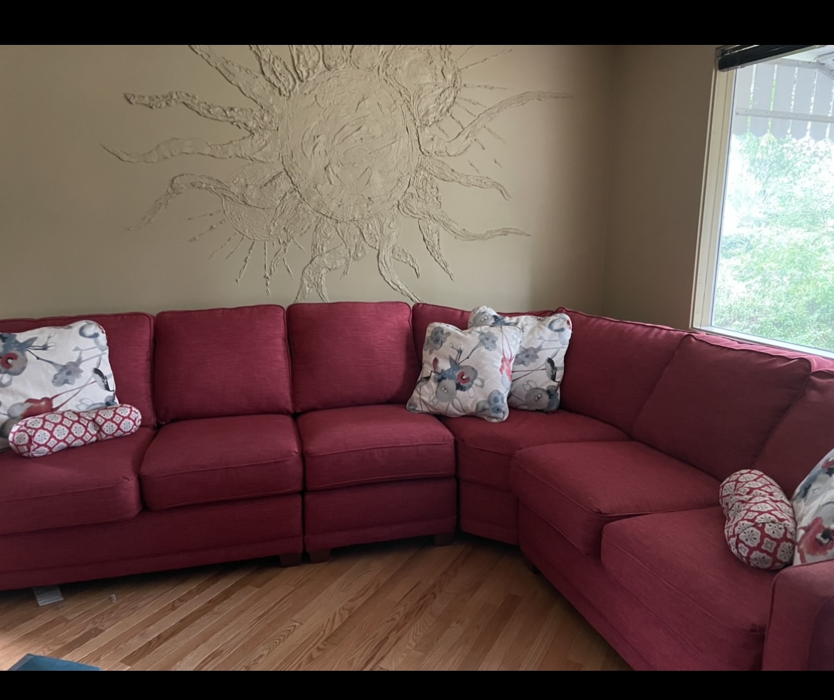Red Sectional Sofa