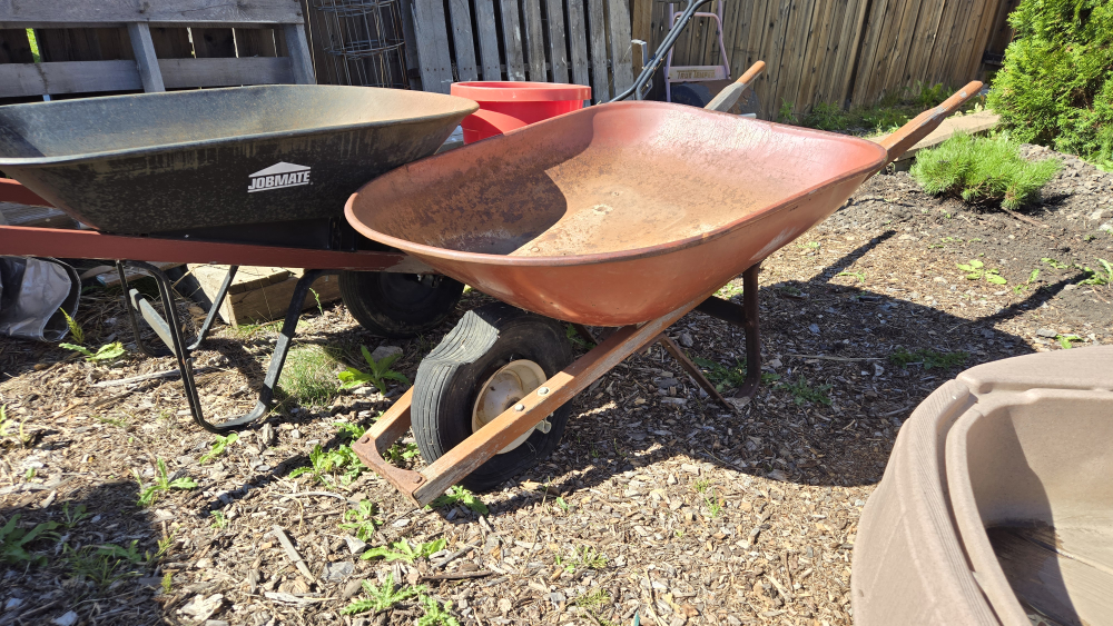 🧡 wheelbarrow, lawn roller, seed spreader 🧡 - photo 2