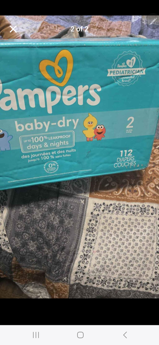 Pampers Baby-Dry Diapers Size 2