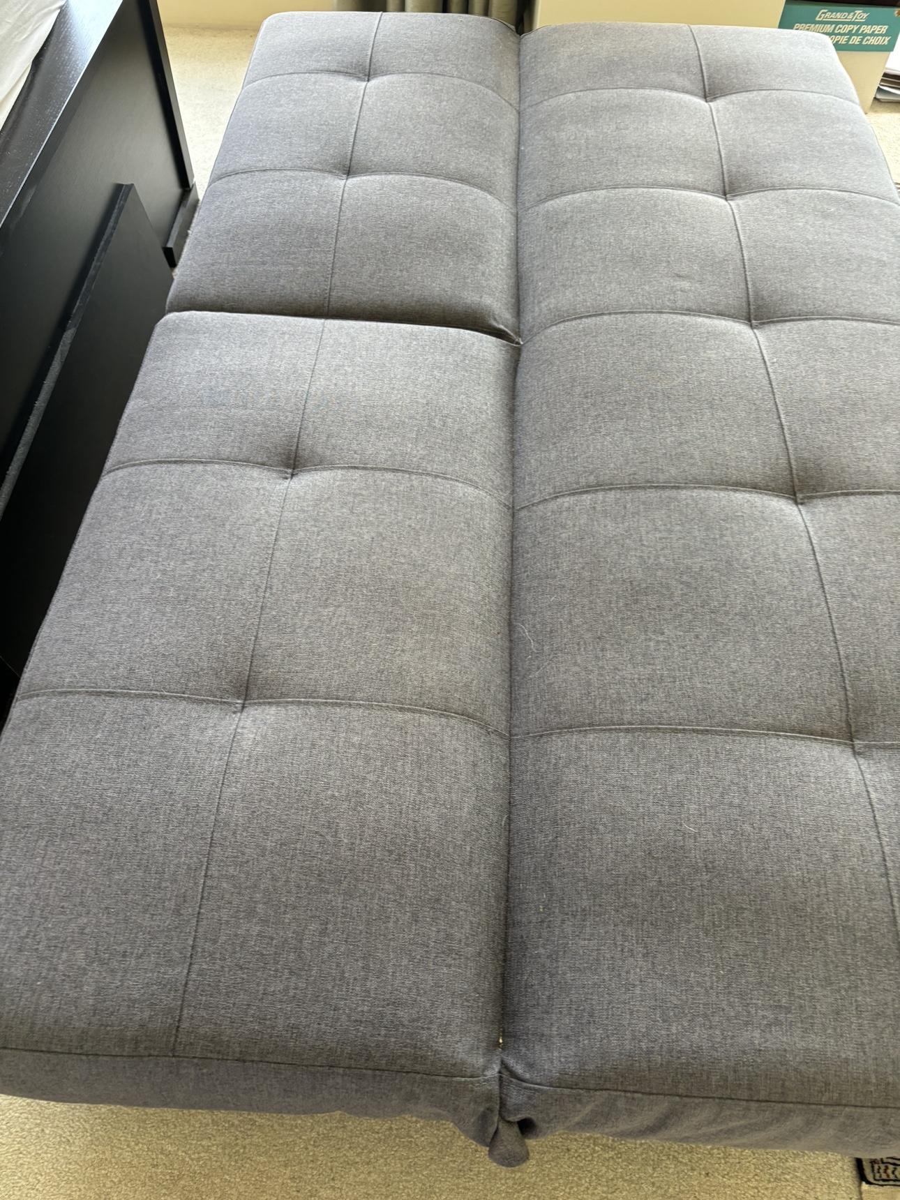 Grey sofa bed
