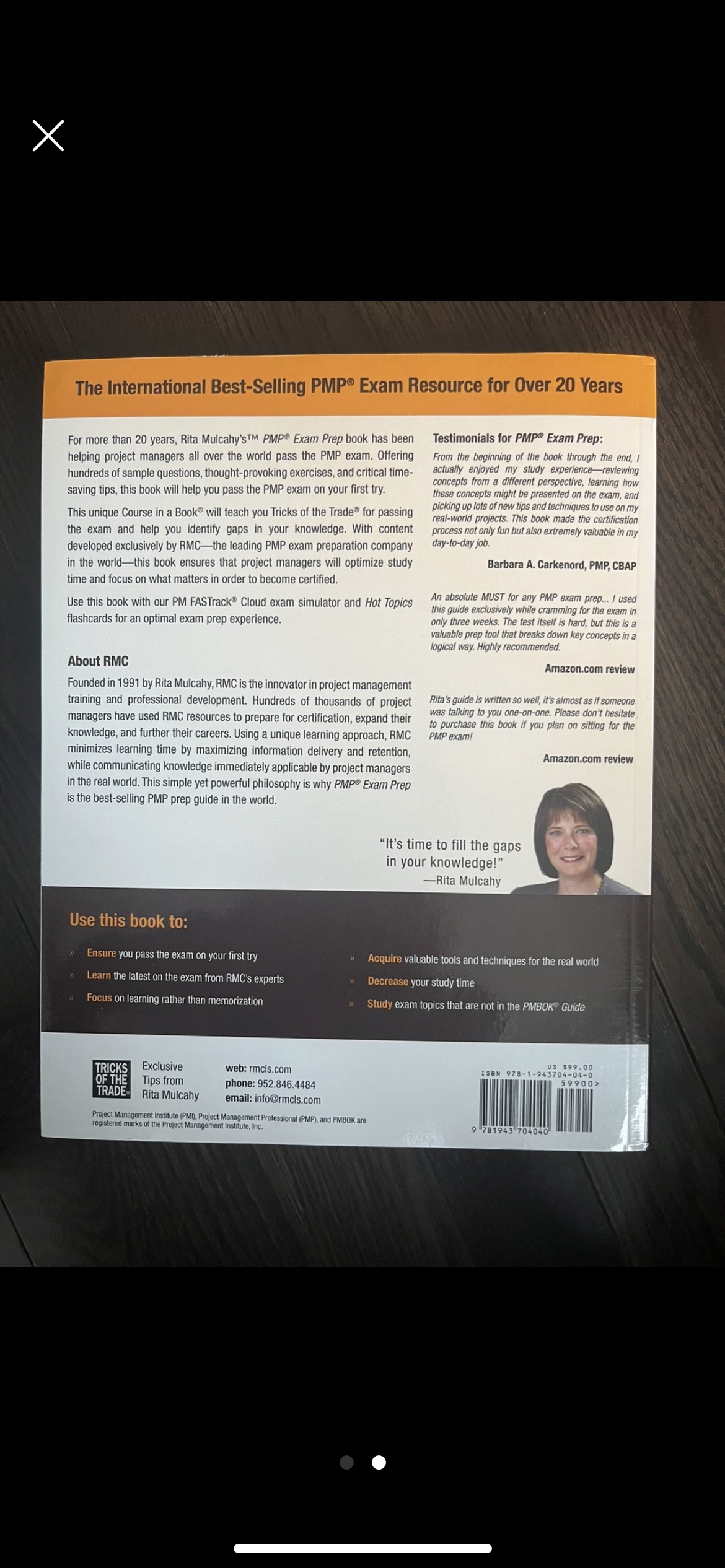 Rita Mulcahy's PMP Exam Prep, Ninth Edition - photo 2