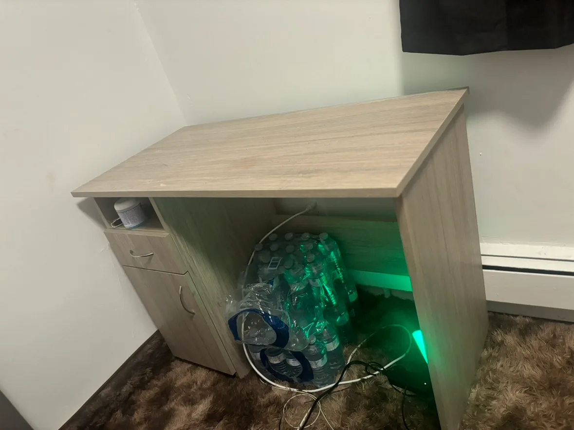 Grey Desk with Drawer image indicator(3)