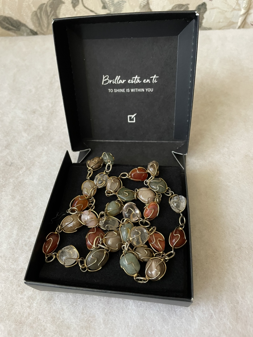 Stone and Wire Necklace