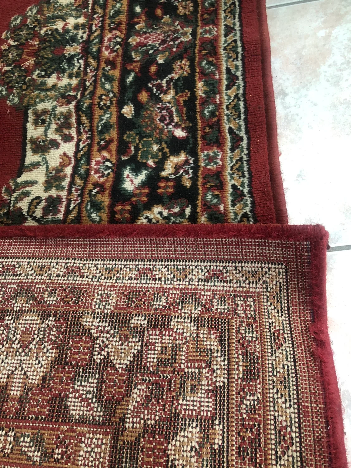 Red Floral Area Rug image indicator(2)