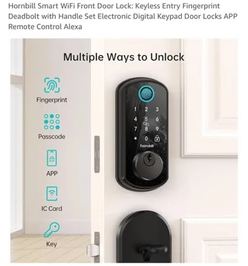 🧡Hornbill Smart WiFi Front Door Lock image indicator(3)