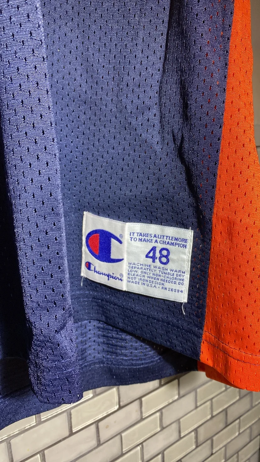 Vintage Champion Denver Broncos Elway NFL Football Jersey XL image indicator(4)