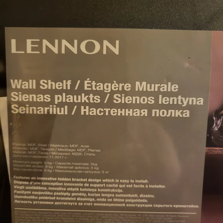 Brand New Lennon Floating Shelf image indicator(2)