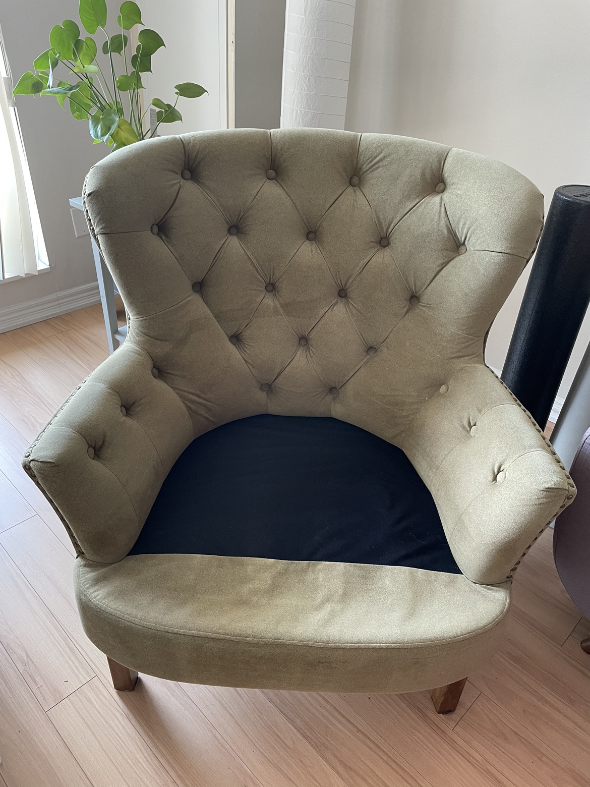 Green Upholstered Armchair