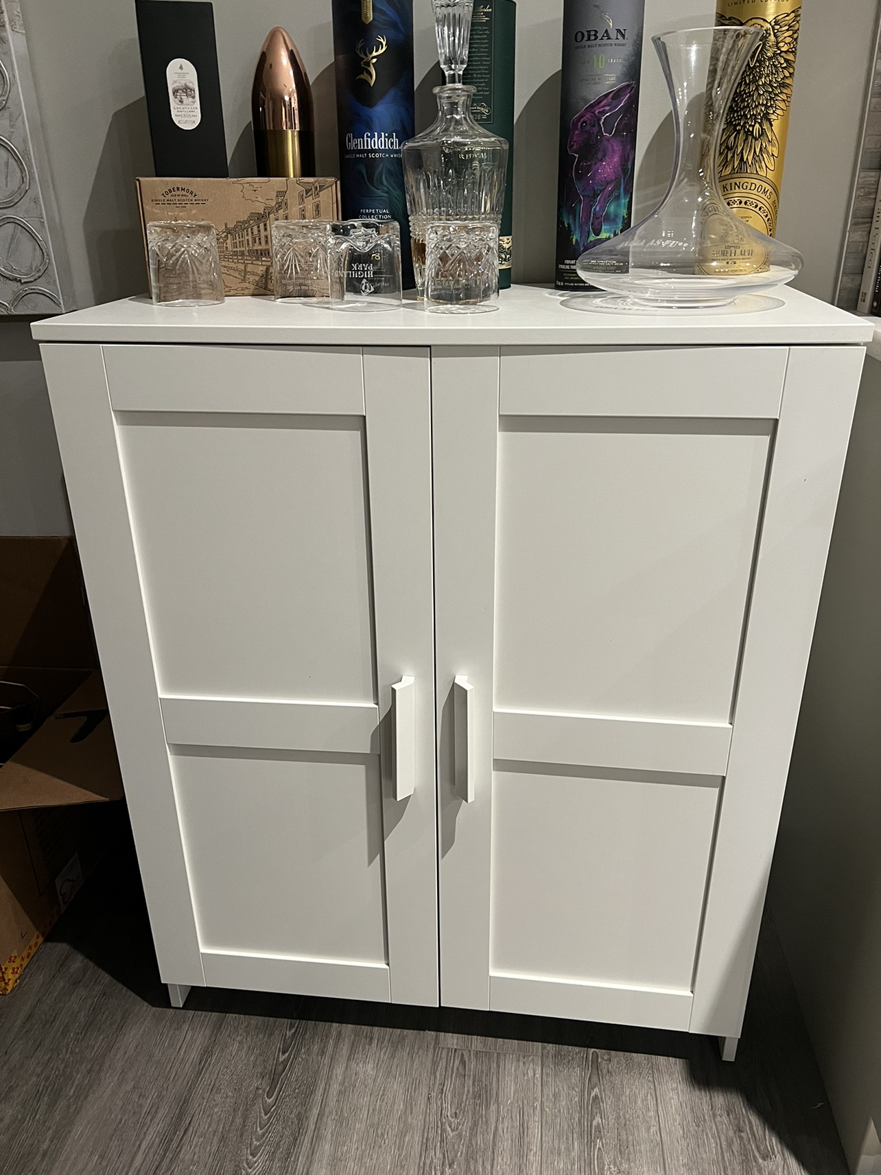 White Bar Cabinet