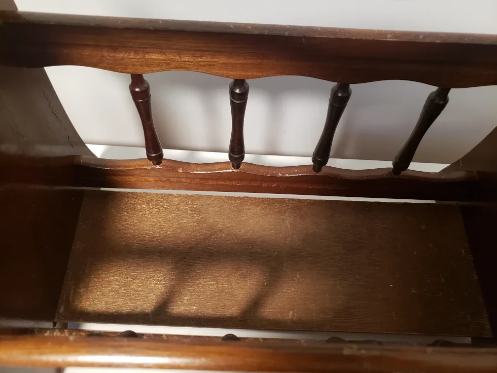 Antique Wooden Magazine Rack image indicator(4)