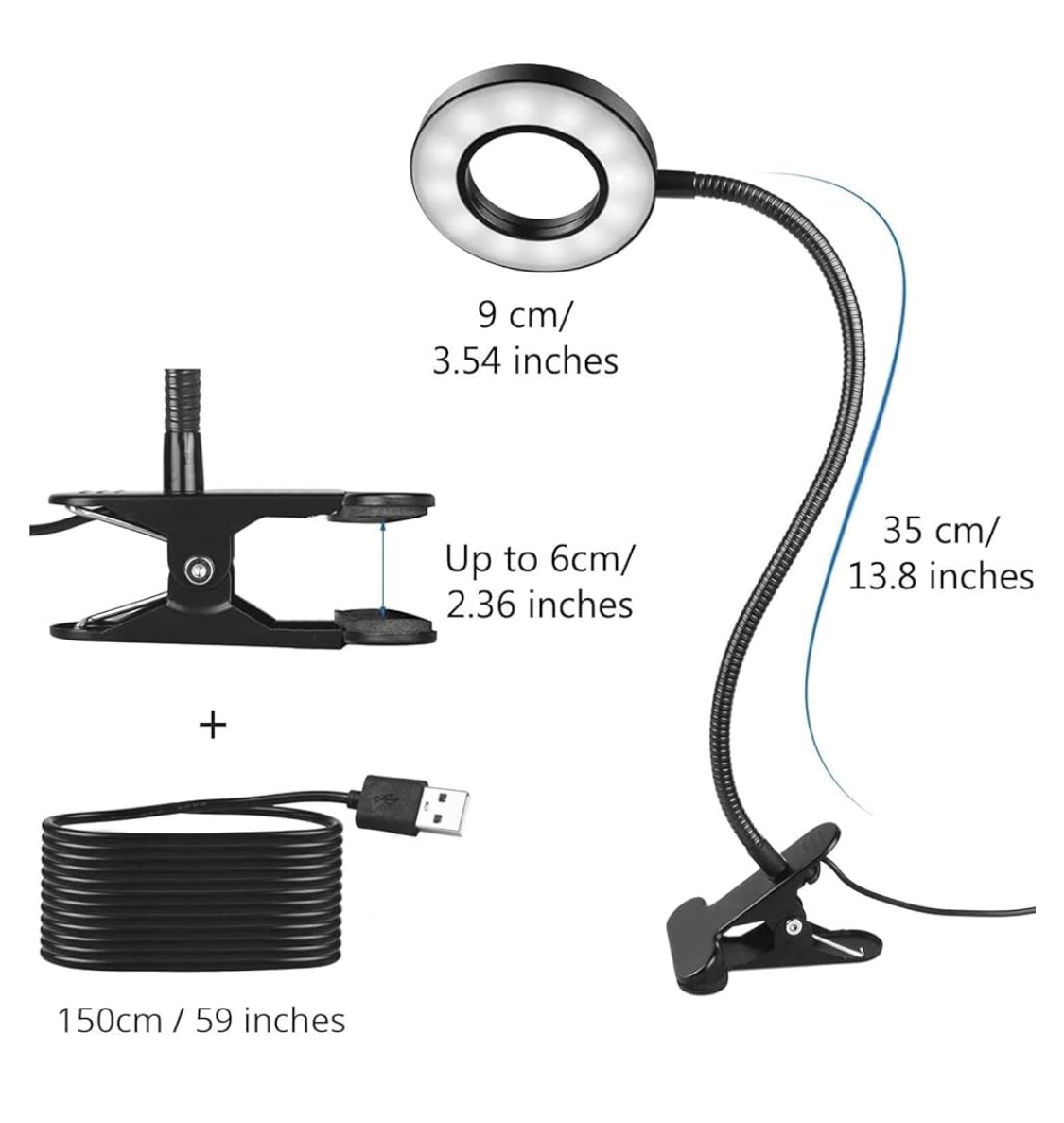 LED Clip On Desk Lamp - photo 2