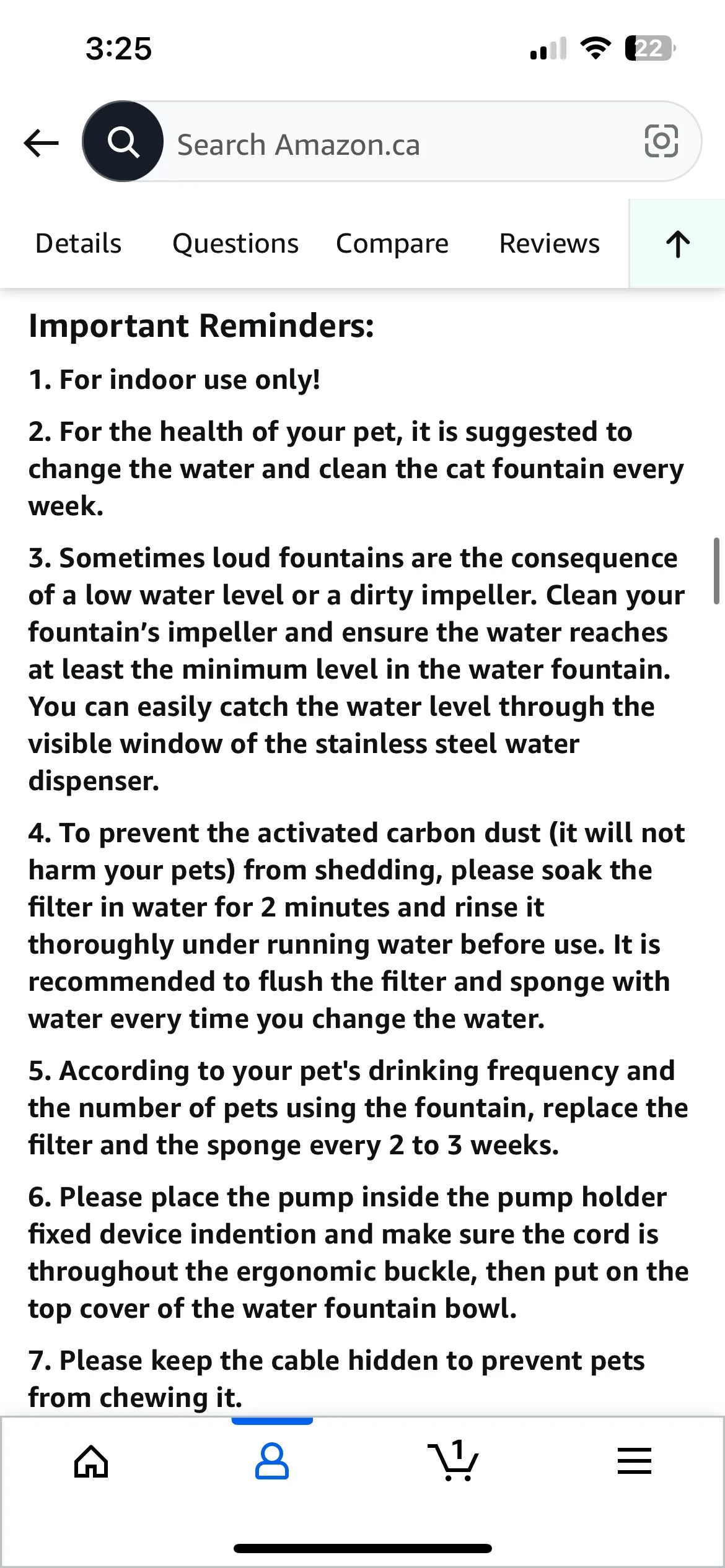 VinDoX Pet Water Fountain image indicator(3)