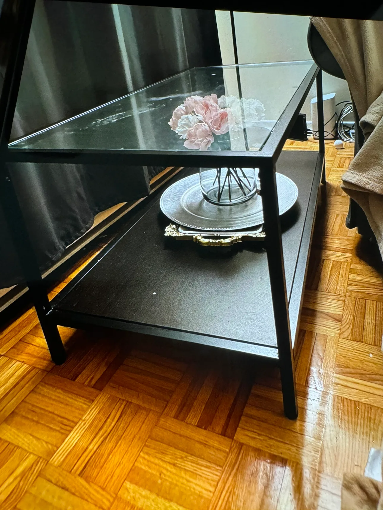 IKEA Glass Top Coffee Table set thumbnail