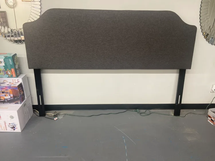 King Size Headboard in charcoal thumbnail