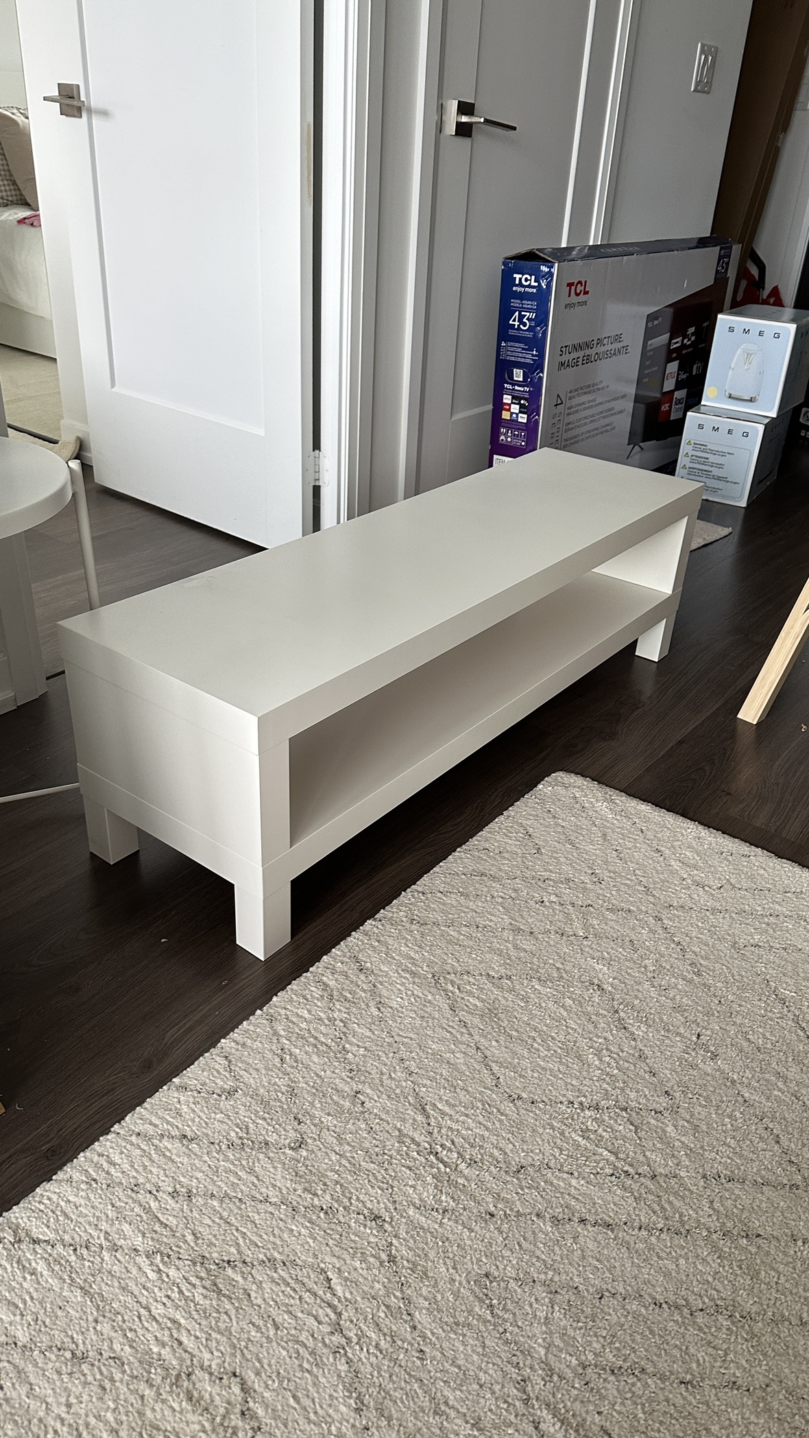 White IKEA TV Stand - photo 2